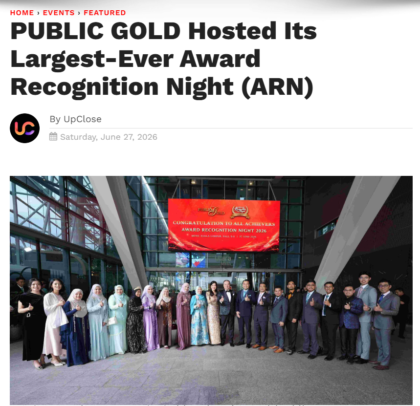 PUBLIC GOLD Hosted Its Largest-Ever Award Recognition Night (ARN)